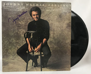 Johnny Mathis Signed Autographed "Feelings" Record Album - COA Matching Holograms