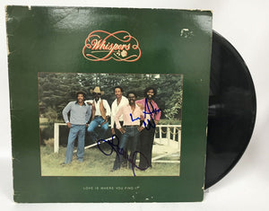 Walter Scott & Leaveil Degree Signed Autographed "The Whispers" Record Album - COA Matching Holograms
