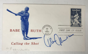 Chris Chambliss Signed Autographed Vintage Babe Ruth First Day Cover FDC - New York Yankees