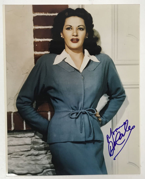 Yvonne De Carlo (d. 2007) Signed Autographed Glossy 8x10 Photo - COA Matching Holograms