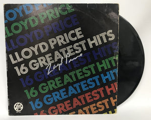Lloyd Price Signed Autographed "16 Greatest Hits" Record Album - COA Matching Holograms
