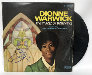 Dionne Warwick Signed Autographed "The Magic of Believing" Record Album - COA Matching Holograms