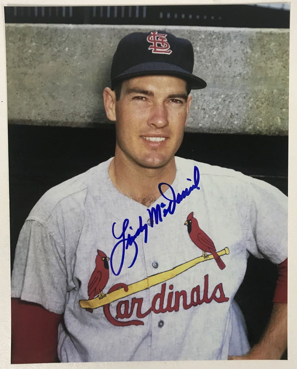 Lindy McDaniel (d. 2020) Signed Autographed Glossy 8x10 Photo St. Louis Cardinals - COA Matching Holograms