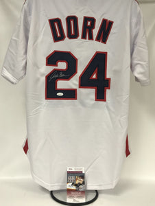 Corbin Bernson Signed Autographed "Major League" Roger Dorn Baseball Jersey - JSA COA