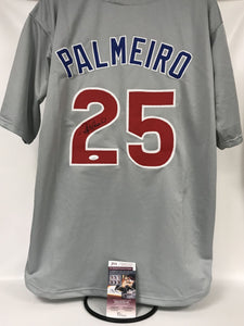 Rafael Palmeiro Signed Autographed Chicago Cubs Gray Baseball Jersey - JSA COA