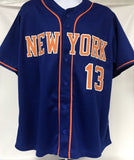 Billy Wagner Signed Autographed "422 Saves" New York Mets Blue Baseball Jersey - JSA COA
