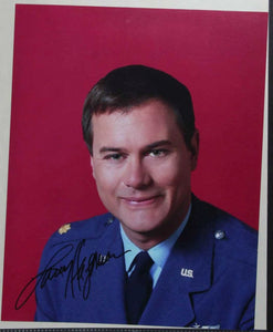 Larry Hagman (d. 2012) Signed Autographed "I Dream of Jeannie" Glossy 8x10 Photo - COA Matching Holograms