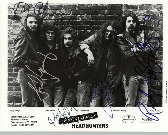 The Kentucky Headhunters Band Signed Autographed Glossy 8x10 Photo - COA Matching Holograms