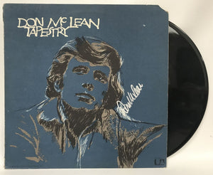 Don McLean Signed Autographed "Tapestry" Record Album - COA Matching Holograms