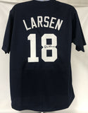 Don Larsen (d. 2020) Signed Autographed New York Yankees Blue Baseball Jersey - JSA COA
