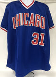 Fergie Jenkins Signed Autographed "HOF 91" Chicago Cubs Dark Blue Baseball Jersey - JSA COA