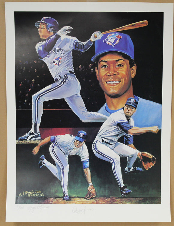 Roberto Alomar Signed Autographed Glossy 18x24 Poster Print #212/500 - COA Matching Holograms