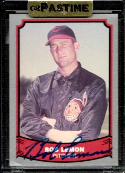 Bob Lemon (d. 2000) Signed Autographed 1988 Pacific Legends Baseball Card Cleveland Indians - COA Matching Holograms