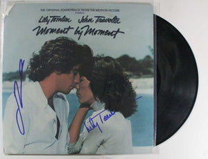 John Travolta & Lily Tomlin Signed Autographed "Moment By Moment" Soundtrack Record Album - COA Matching Holograms