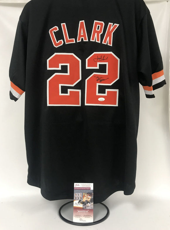 Jack Clark Signed Autographed San Francisco Giants Black Baseball Jersey - JSA COA