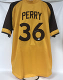 Gaylord Perry Signed Autographed San Diego Padres Yellow Baseball Jersey - JSA COA