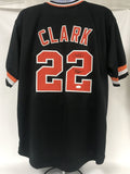 Jack Clark Signed Autographed San Francisco Giants Black Baseball Jersey - JSA COA