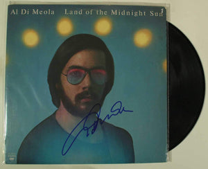 Al Di Meola Signed Autographed "Land of the Midnight Sun" Record Album - COA Matching Holograms
