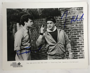 Tom Hanks & Jim Belushi Signed Autographed "The Man With One Red Shoe" Glossy 8x10 Photo - COA Matching Holograms