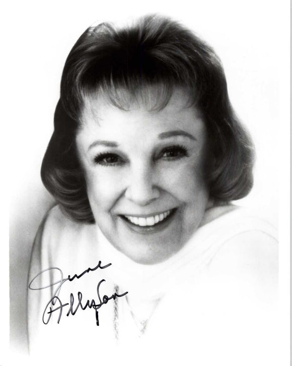 June Allyson (d. 2006) Signed Autographed Glossy 8x10 Photo - COA Matching Holograms
