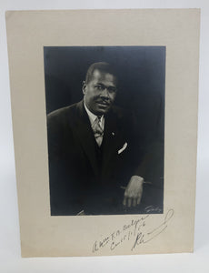 Paul Magloire (d. 2001) Signed Autographed Cardstock 8x10 Photo President of Haiti - COA Matching Holograms
