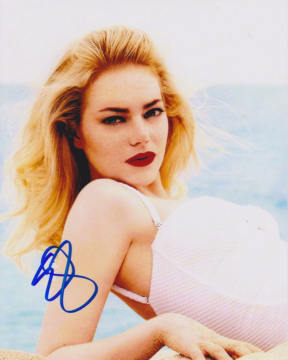 Emma Stone Signed Autographed Glossy 8x10 Photo - COA Matching Holograms