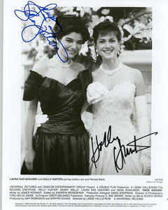 Holly Hunter & Laura San Giancomo Signed Autographed "Once Around" Glossy 8x10 Photo - COA Matching Holograms