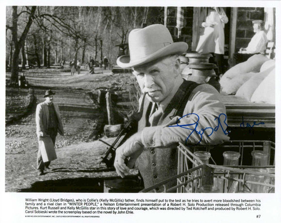 Lloyd Bridges (d. 1998) Signed Autographed 