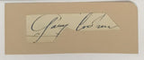 Gary Cooper Signed Autographed Vintage Signature Card 8.5x11 Display - COA Matching Holograms