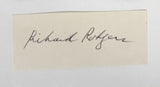 Richard Rodgers Signed Autographed Signature Cut 8.5x11 Display - COA Matching Holograms