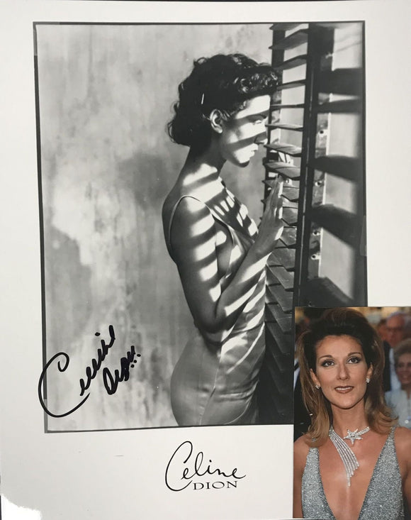 Celine Dion Signed Autographed Glossy 8x10 Photo - COA Matching Holograms
