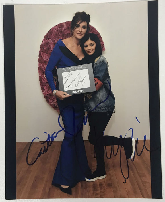 Caitlyn Jenner & Kylie Jenner Signed Autographed Glossy 8x10 Photo - COA Matching Holograms