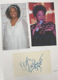 Gladys Knight Signed Autographed Signature Card 8.5x11 Display - COA Matching Holograms