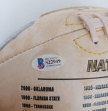 Jerome McDougal Signed Autographed Full-Size 2002 Miami Hurricanes National Champs Football - Beckett BAS Authenticated