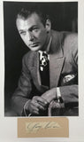 Gary Cooper Signed Autographed Vintage Signature Card 8.5x11 Display - COA Matching Holograms