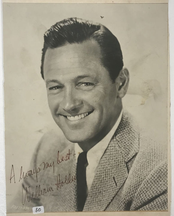 William Holden Signed Autographed Vintage Glossy 8x10 Photo - COA Matching Holograms