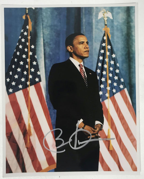 Barack Obama Signed Autographed Glossy 8x10 Photo - COA Matching Holograms
