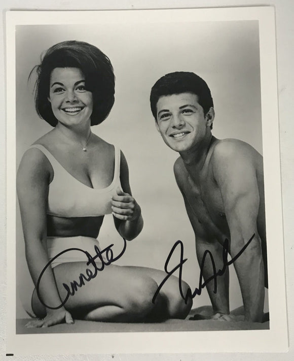 Annette Funicello & Frankie Avalon Signed Autographed 