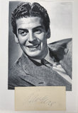 Victor Mature Signed Autographed Vintage Signature Card 8.5x11 Display - COA Matching Holograms