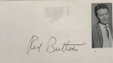 Red Buttons Signed Autographed Vintage Signature Card 8.5x11 Display - COA Matching Holograms