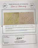 Ozzie Nelson & Harriet Nelson Signed Autographed "Ozzie and Harriet" Vintage Signature 8.5x11 Display - Lifetime COA