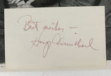 Hoagy Carmichael (d. 1981) Signed Autographed Vintage Signature 8.5x11 Display - Lifetime COA