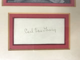Carl Sandburg (d. 1967) Signed Autographed Vintage Signature Cut Matted & Framed 12x13 Display - Lifetime COA