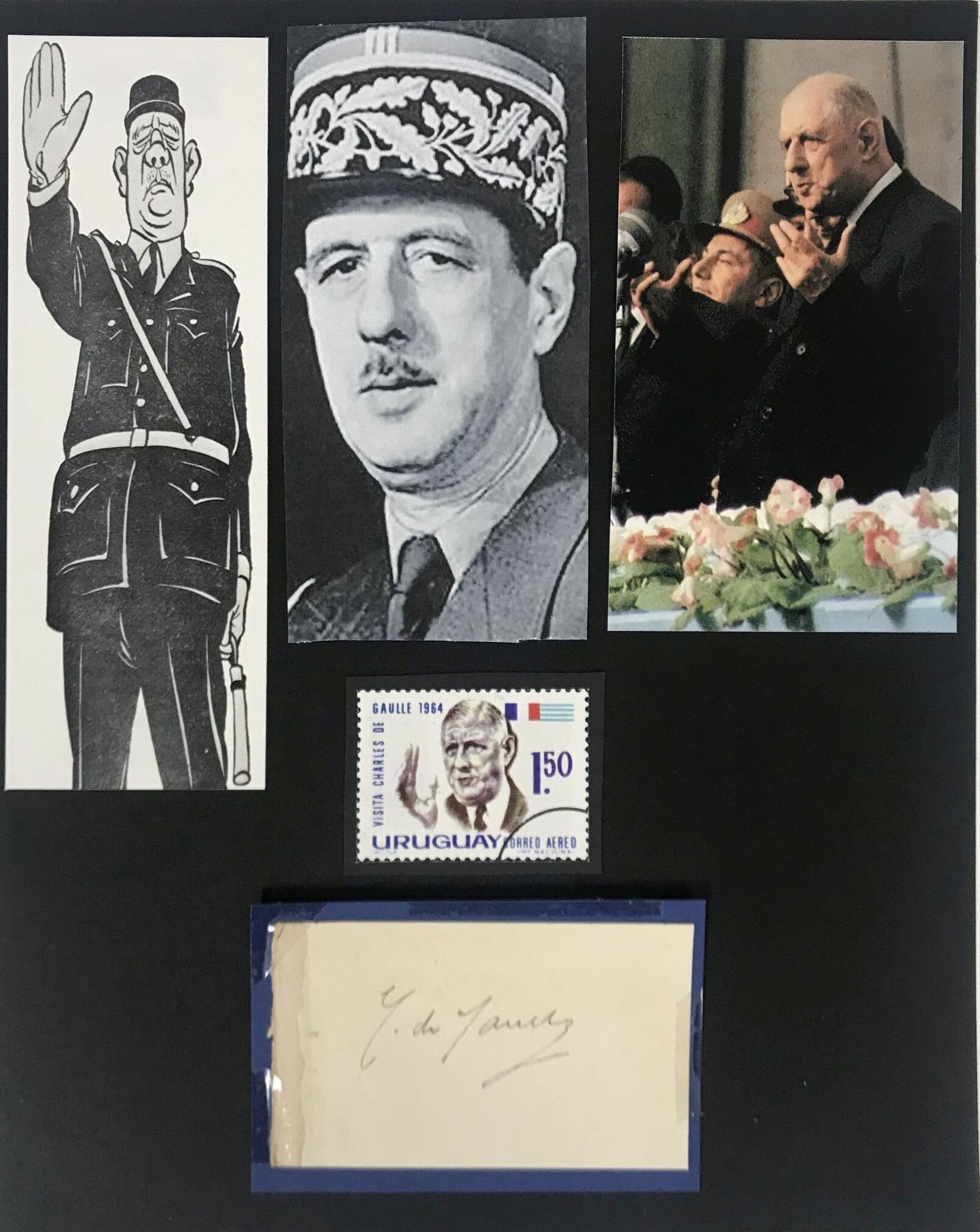 Charles de Gaulle (d. 1970) Signed Autographed Vintage Signature