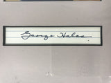 George Halas (d. 1983) Signed Autographed Vintage Signed 9x14 Framed Matted Display - Lifetime COA
