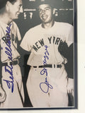Ted Williams & Joe DiMaggio Signed Autographed 8x10 Photo Signed 22x22 Framed Matted Display - Lifetime COA