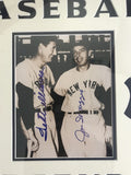 Ted Williams & Joe DiMaggio Signed Autographed 8x10 Photo Signed 22x22 Framed Matted Display - Lifetime COA