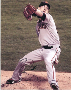 Tim Lincecum Signed Autographed Glossy 8x10 Photo San Francisco Giants - COA Matching Holograms