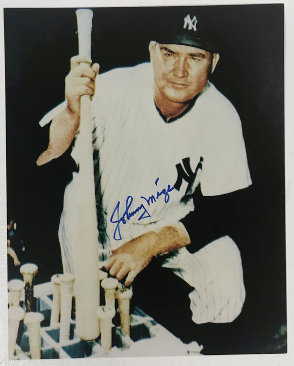 Johnny Mize (d. 1993) Signed Autographed Color 8x10 Photo New York Yankees - COA Matching Holograms