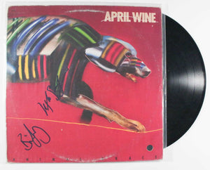 Myles Goodwyn & Brian Greenway Signed Autographed "April Wine" Record Album - COA Matching Holograms